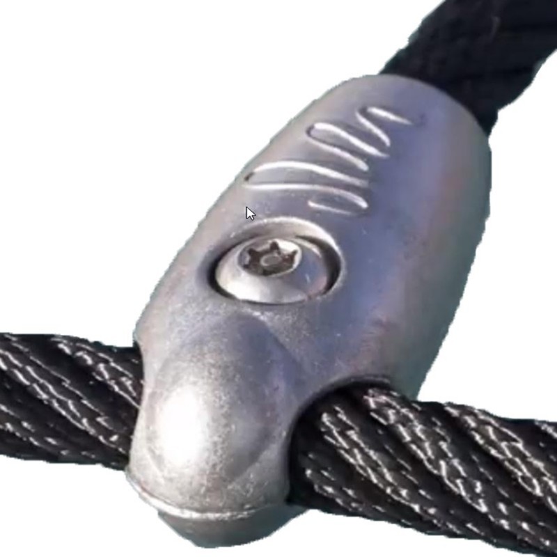 钢丝复合绳攀爬网铝T扣 爬网连接件